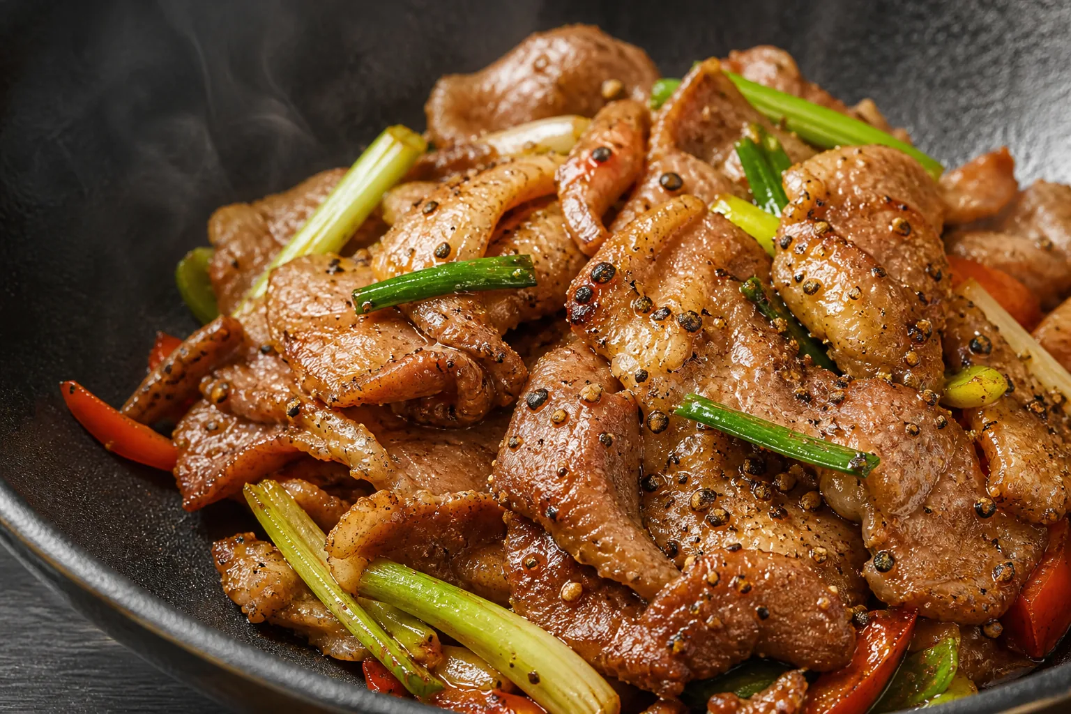 黑胡椒炒肉