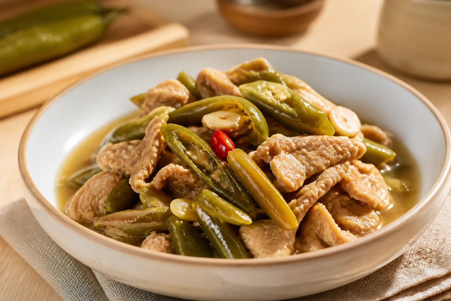 剥皮辣椒料理